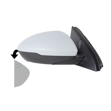 Rétroviseur éléctrique complet droit