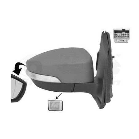 Rétroviseur éléctrique complet droit