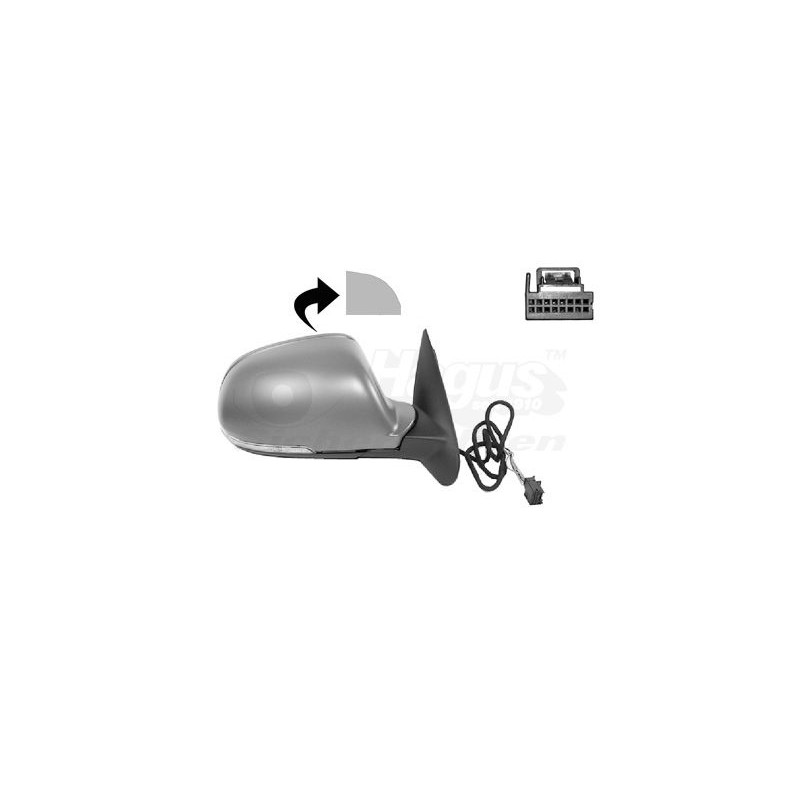 Rétroviseur éléctrique complet droit