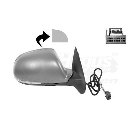 Rétroviseur éléctrique complet droit