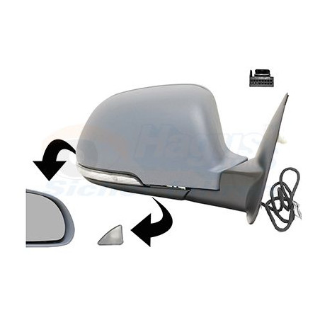 Rétroviseur éléctrique complet droit