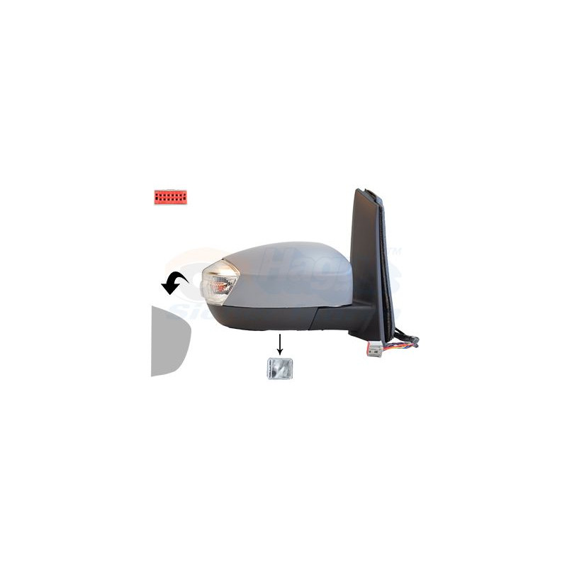 Rétroviseur éléctrique complet droit
