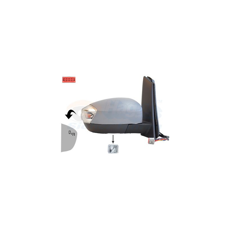 Rétroviseur éléctrique complet droit