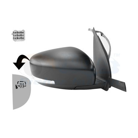 Rétroviseur éléctrique complet droit