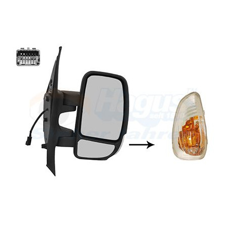 Rétroviseur éléctrique complet droit