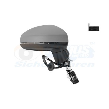 Rétroviseur éléctrique complet droit