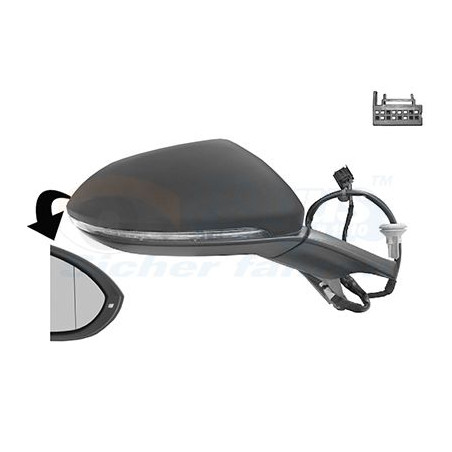 Rétroviseur éléctrique complet droit