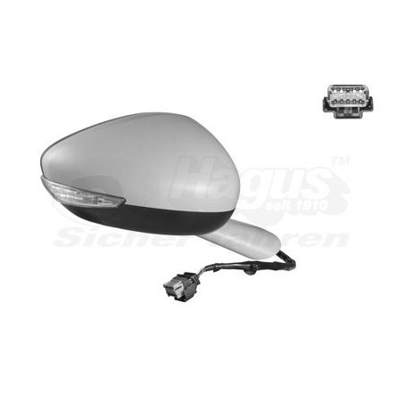 Rétroviseur éléctrique complet droit