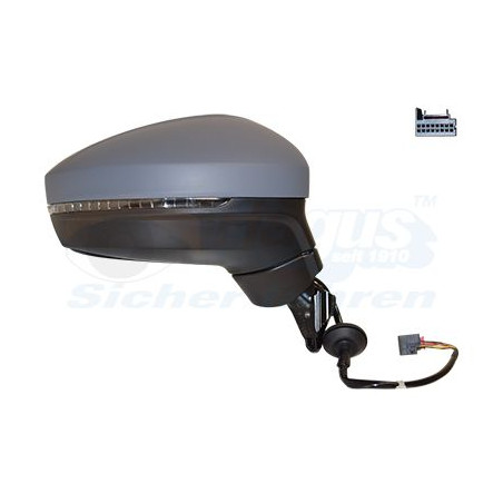 Rétroviseur éléctrique complet droit