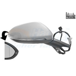 Rétroviseur éléctrique complet droit