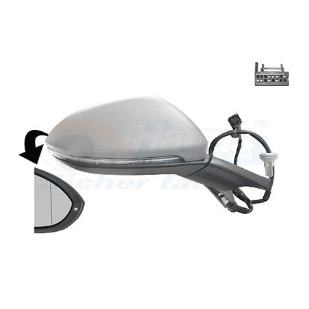 Rétroviseur éléctrique complet droit