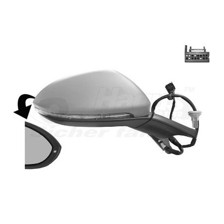 Rétroviseur éléctrique complet droit