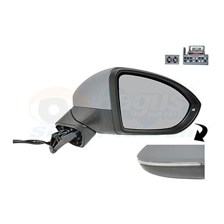 Rétroviseur éléctrique complet droit
