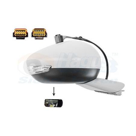 Rétroviseur éléctrique complet droit