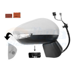 Rétroviseur éléctrique complet droit