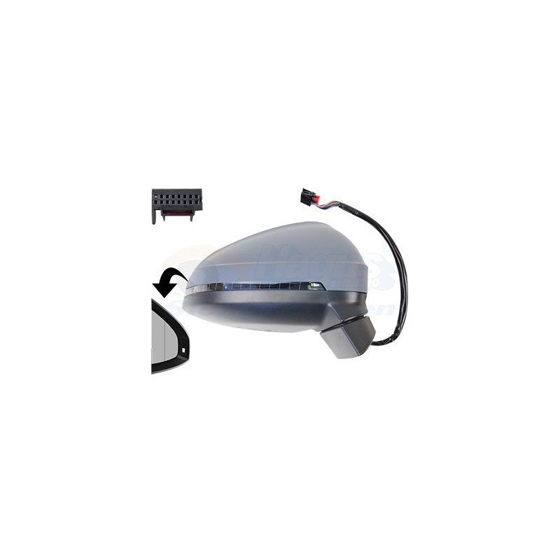 Rétroviseur éléctrique complet droit