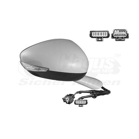 Rétroviseur éléctrique complet droit