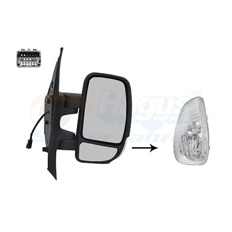 Rétroviseur éléctrique complet droit