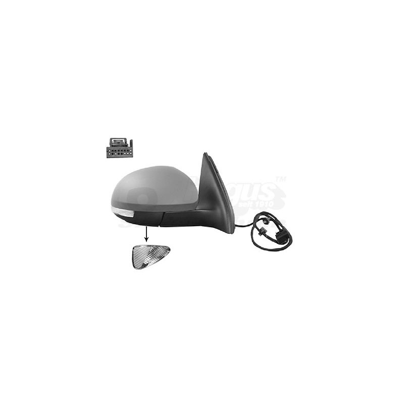 Rétroviseur éléctrique complet droit