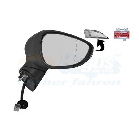 Rétroviseur éléctrique complet droit