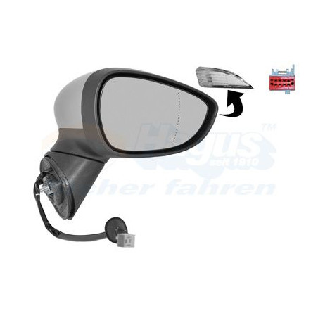 Rétroviseur éléctrique complet droit