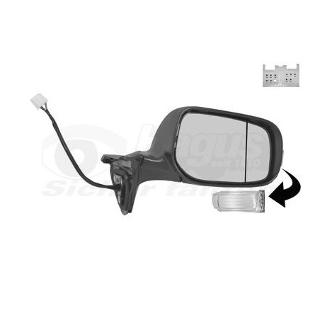 Rétroviseur éléctrique complet droit