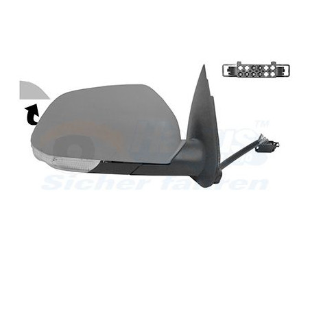 Rétroviseur éléctrique complet droit