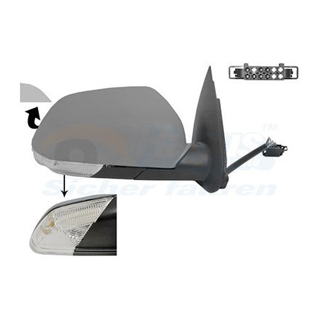 Rétroviseur éléctrique complet droit