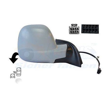 Rétroviseur éléctrique complet droit