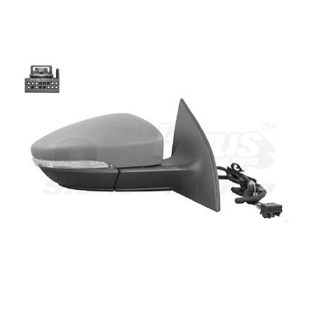 Rétroviseur éléctrique complet droit