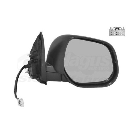 Rétroviseur éléctrique complet droit