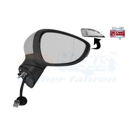 Rétroviseur éléctrique complet droit