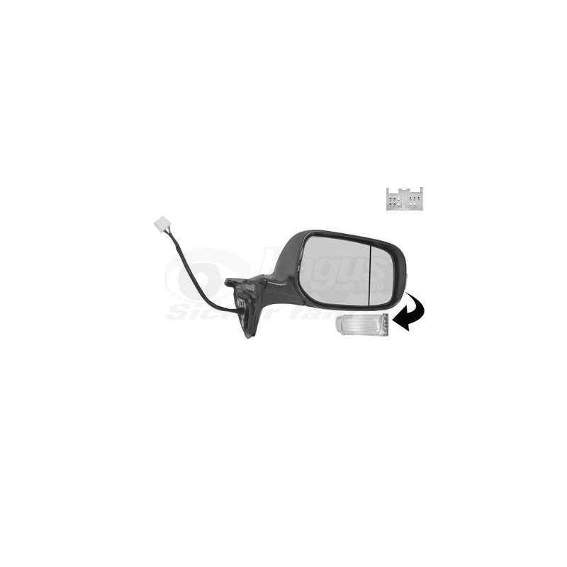 Rétroviseur éléctrique complet droit