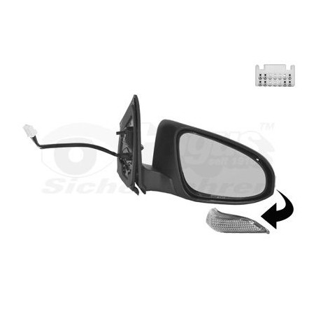 Rétroviseur éléctrique complet droit