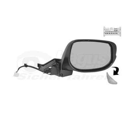 Rétroviseur éléctrique complet droit