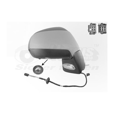 Rétroviseur éléctrique complet droit