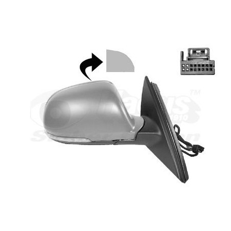 Rétroviseur éléctrique complet droit