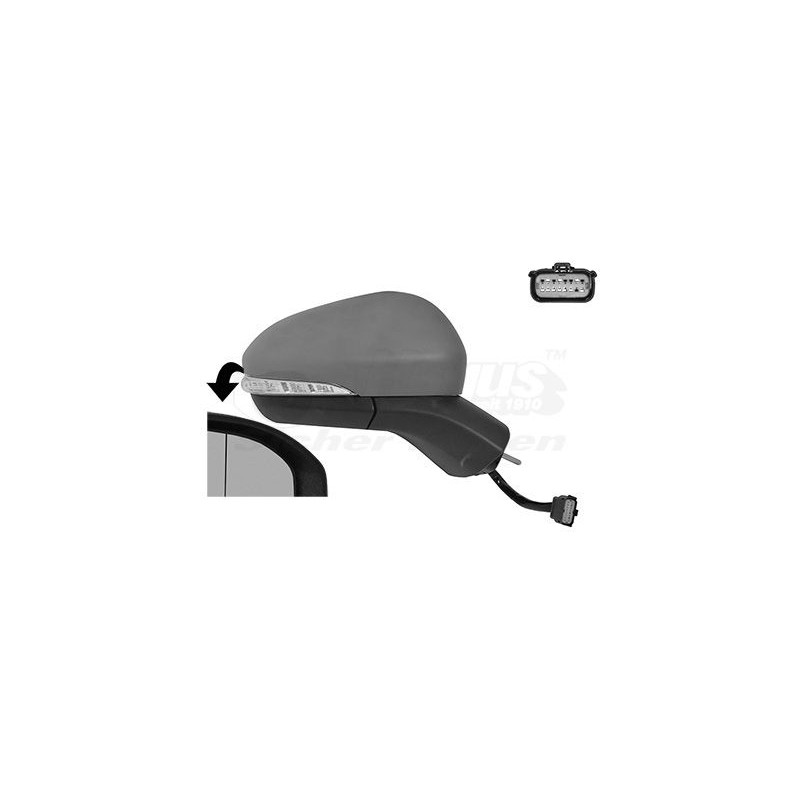 Rétroviseur éléctrique complet droit