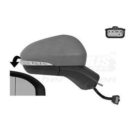 Rétroviseur éléctrique complet droit