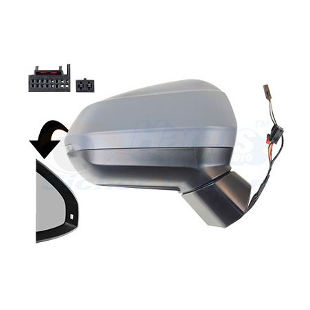 Rétroviseur éléctrique complet droit