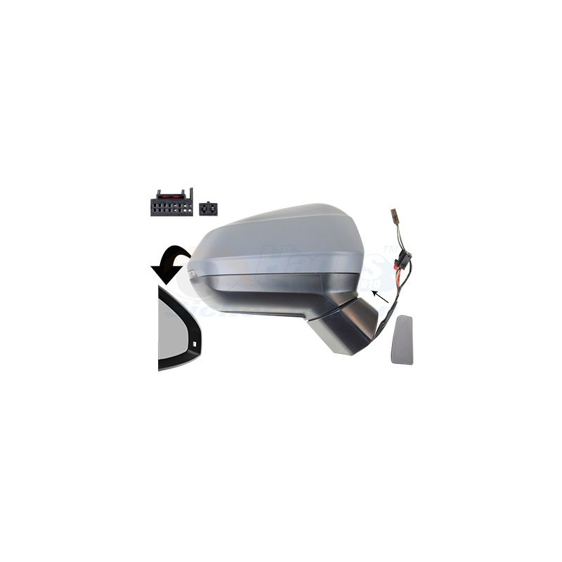 Rétroviseur éléctrique complet droit