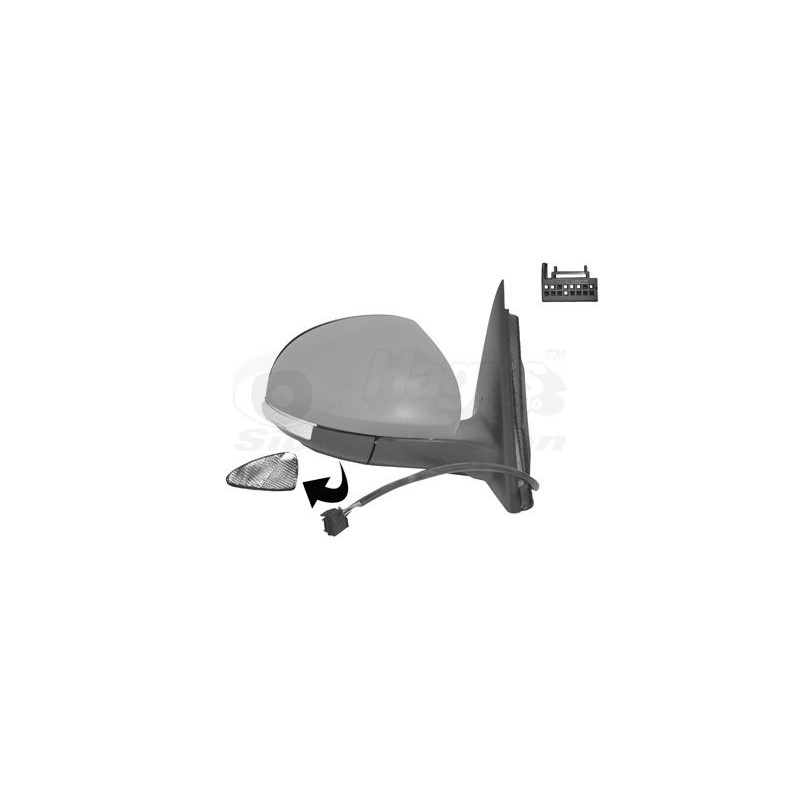 Rétroviseur éléctrique complet droit