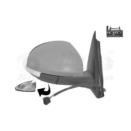 Rétroviseur éléctrique complet droit