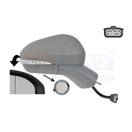 Rétroviseur éléctrique complet droit