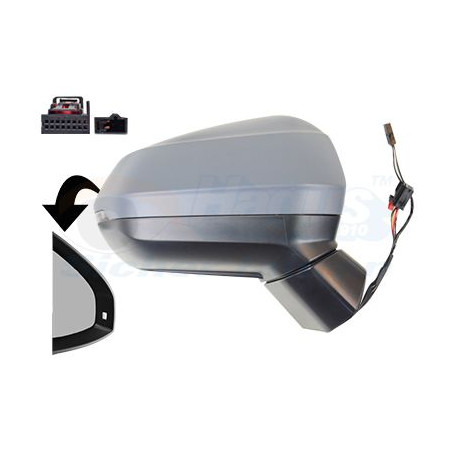 Rétroviseur éléctrique complet droit