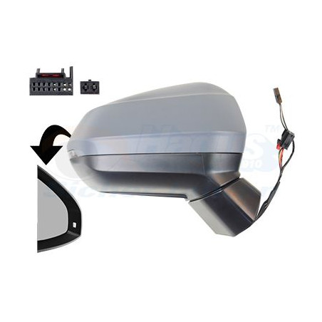 Rétroviseur éléctrique complet droit