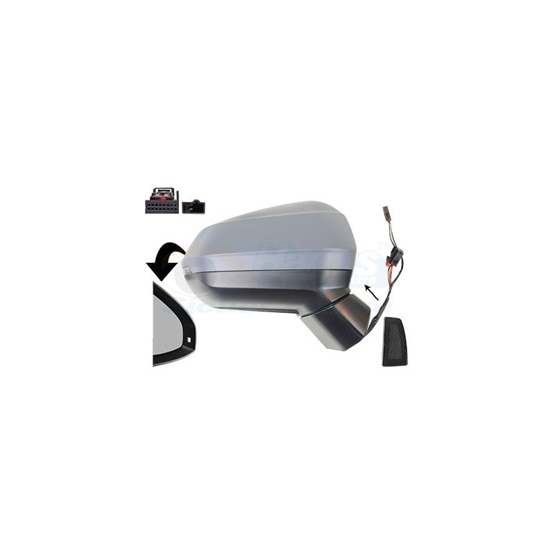 Rétroviseur éléctrique complet droit