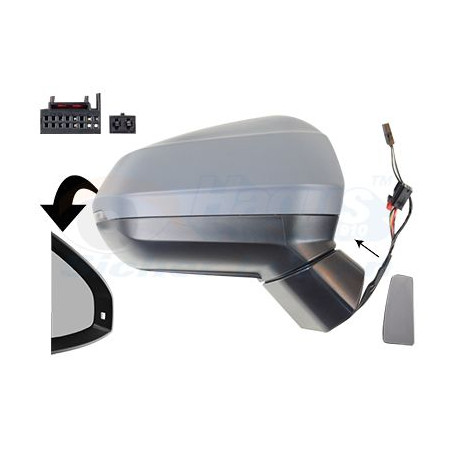 Rétroviseur éléctrique complet droit
