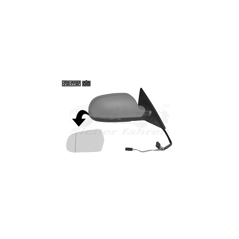 Rétroviseur éléctrique complet droit