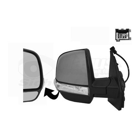 Rétroviseur éléctrique complet droit